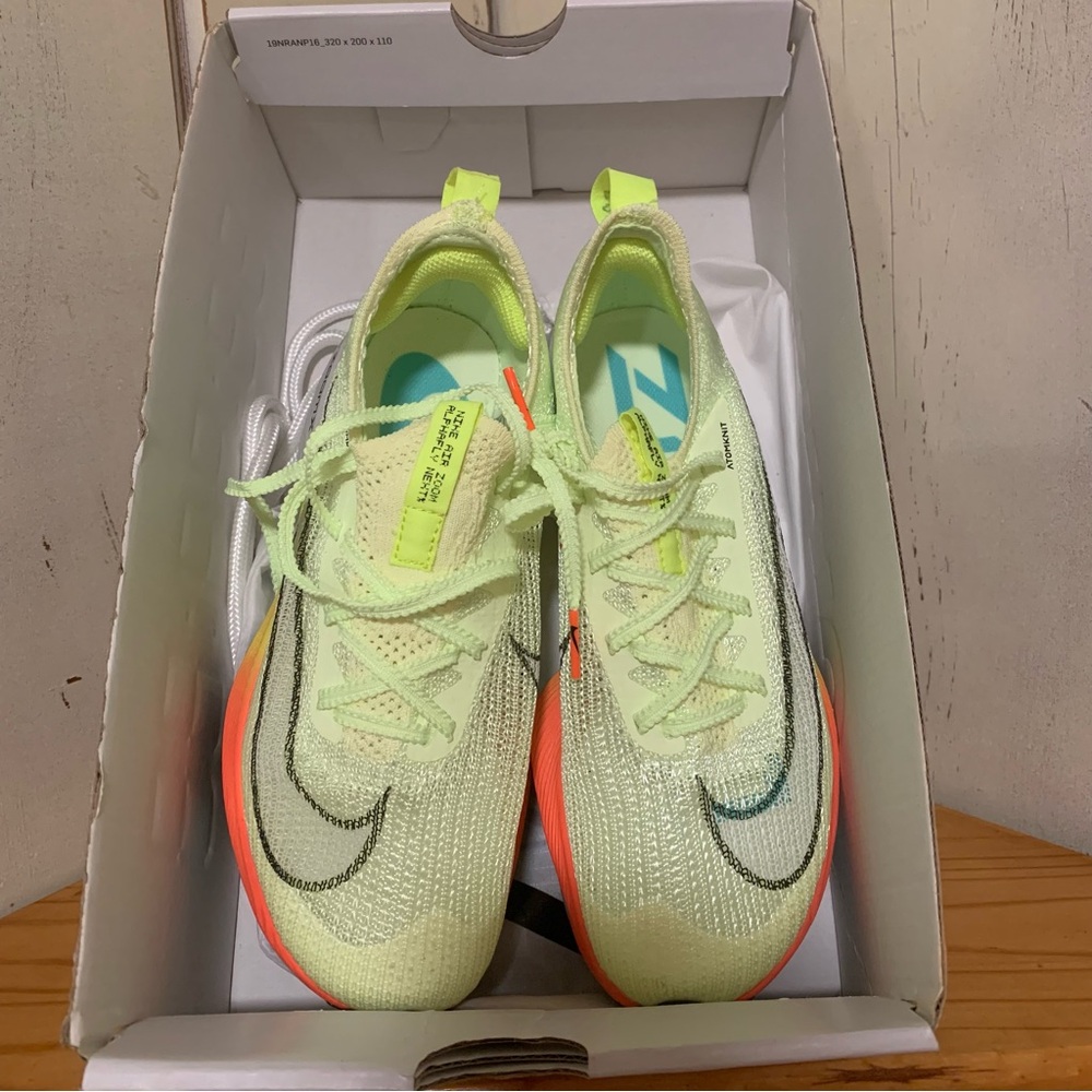 (SOLD DEPOP) NWT Nike Women’s Air Zoom Alphafly Next % CZ1514 700 Green/Orange